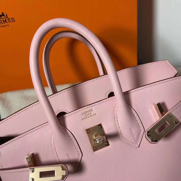 Hermes Sakura Pink  Birkin 25 cm Swift Gold Hardware