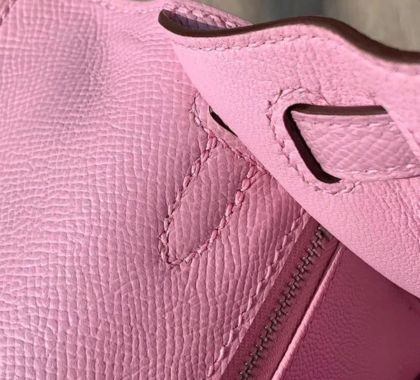 Hermes Mauve Sylvestre Kelly 25 cm Epsom Palladium Hardware