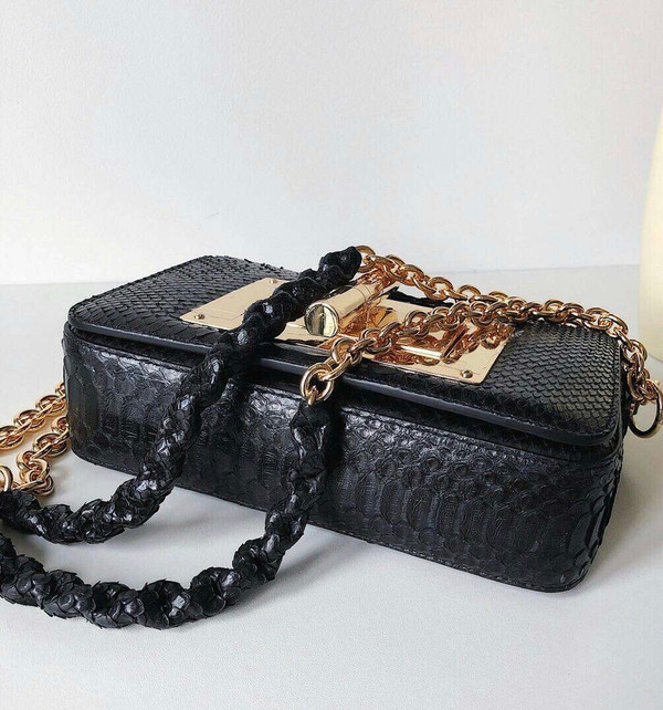 Tom Ford PYTHON MEDIUM CHAIN NATALIA BLACK