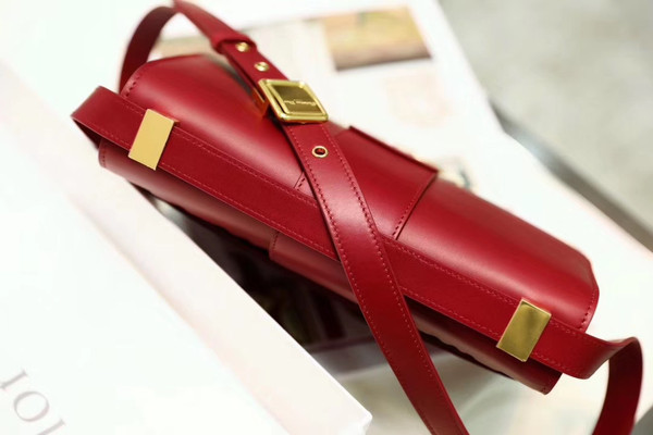 Christian Dior 30 MONTAIGNE CALFSKIN BAG RED