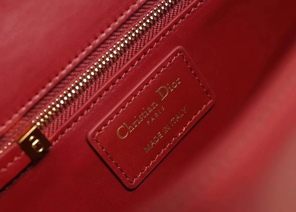Christian Dior 30 MONTAIGNE CALFSKIN BAG RED