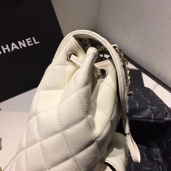 Chanel DUMA LEATHER BACKPACK WHITE