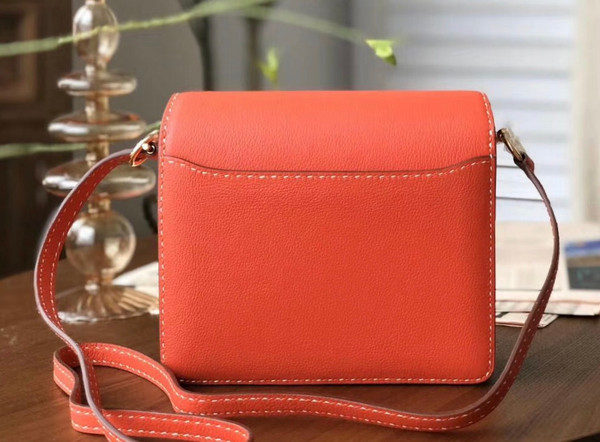 Hermes Orange Evercolor UN POINT SUR DEUX  Mini Roulis Bag