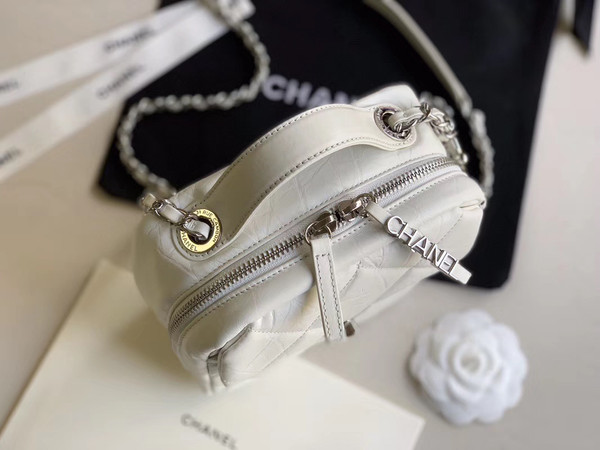 Chanel Camera case AS1323 White