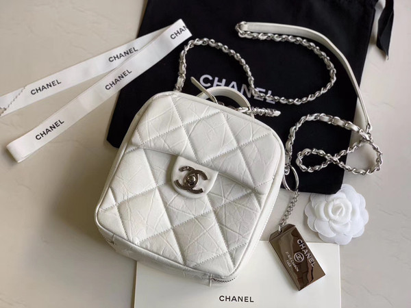 Chanel Camera case AS1323 White