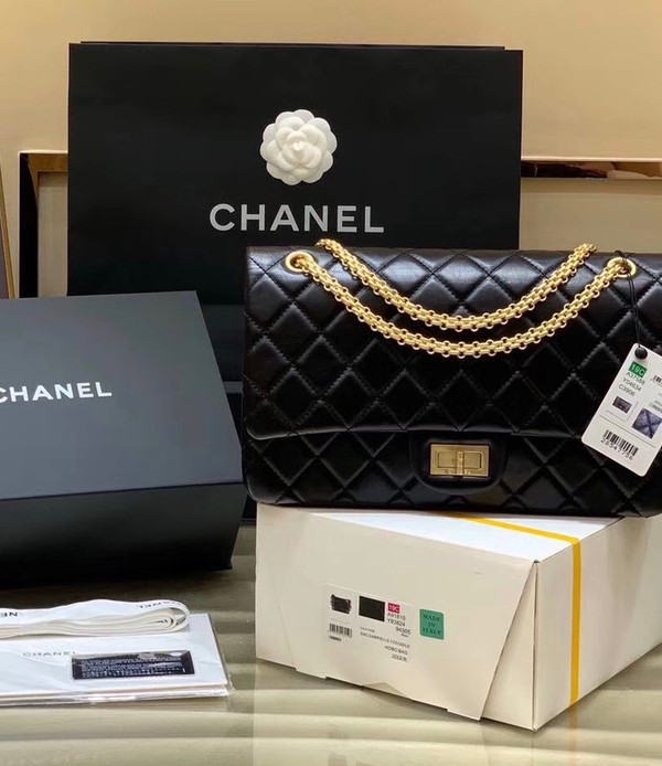 Chanel Reissue large 2.55 handbag with Gold Hardware