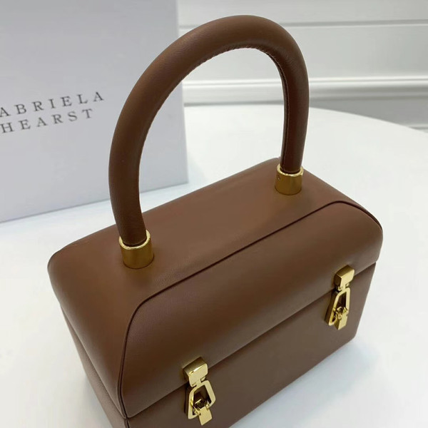 Gabriela Hearst Patsy textured-leather tote Cognac