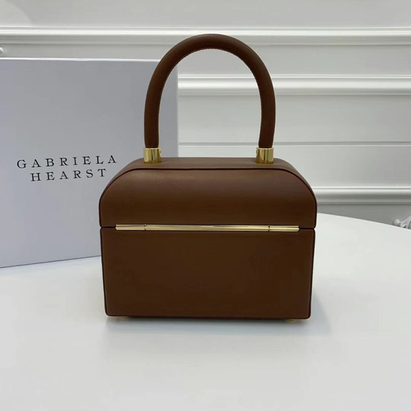 Gabriela Hearst Patsy textured-leather tote Cognac