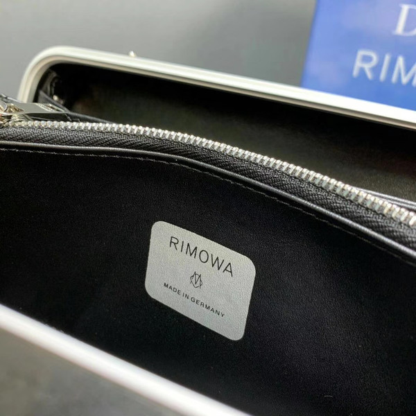 Christian Dior BLACK DIOR AND RIMOWA PERSONAL CLUTCH IN ALUMINUM AND GRAINED CALFSKIN