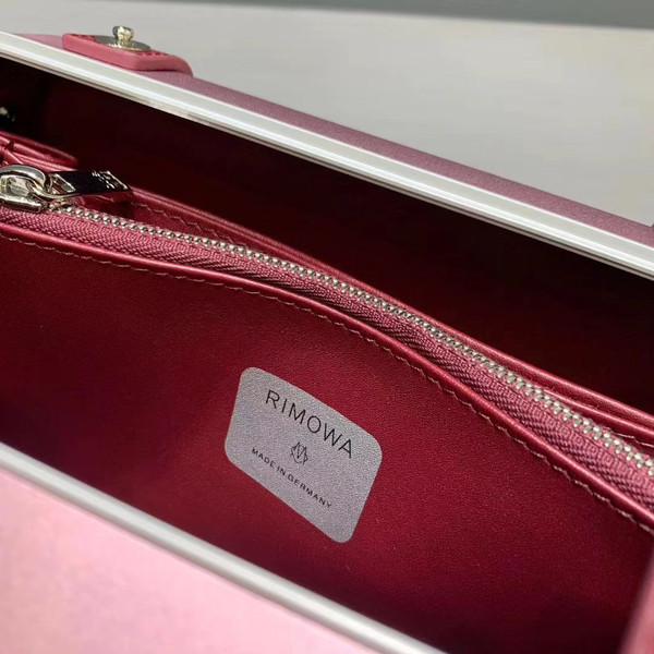 Christian Dior Pink DIOR AND RIMOWA PERSONAL CLUTCH IN ALUMINUM AND GRAINED CALFSKIN