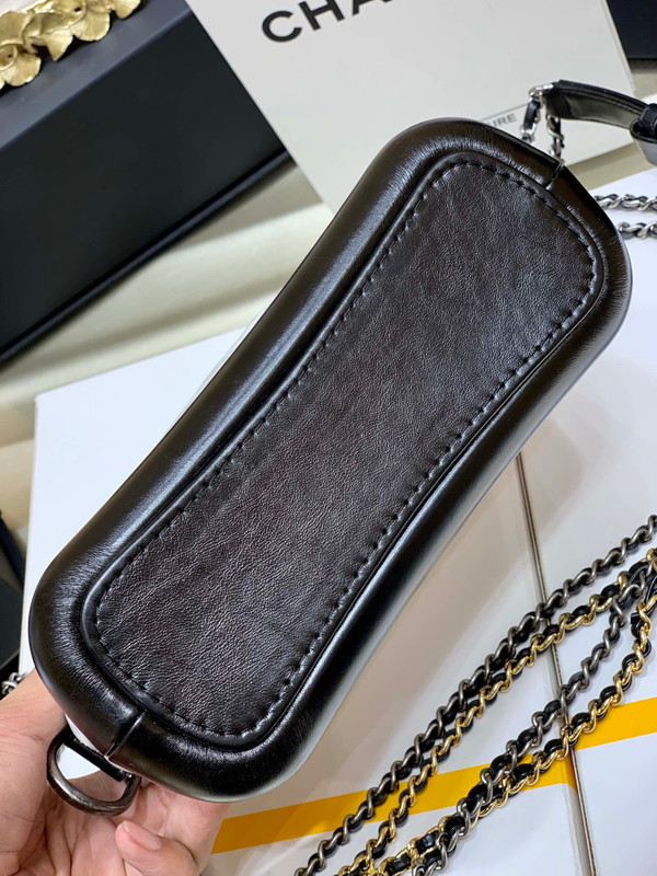 Chanel's Gabrielle Small Hobo Bag White/Black
