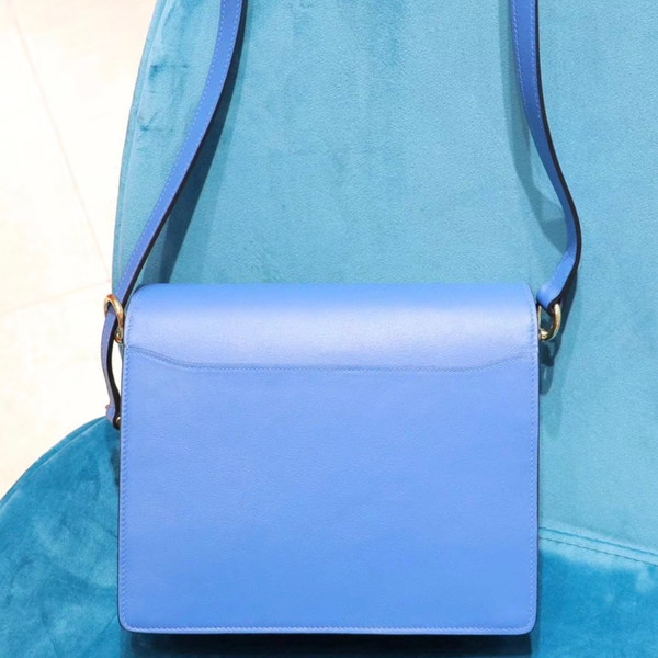 Hermes 7Q Mykonos Swift Calfskin Mini Roulis Bag