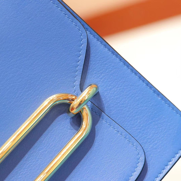 Hermes 7Q Mykonos Swift Calfskin Mini Roulis Bag