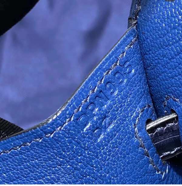 Hermes Limited Edition Birkin 20 Sellier Faubourg Blue Multicolor Madame, Crocodile, Epsom, Sombrero & Swift Palladium Hardware - 2019