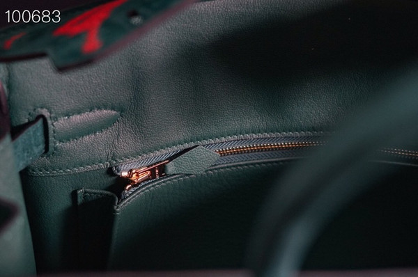 HERMES LIMITED EDITION SUEDE BIRKIN 30 BAG RARE DOBLIS GREEN PALLADIUM HARDWARE