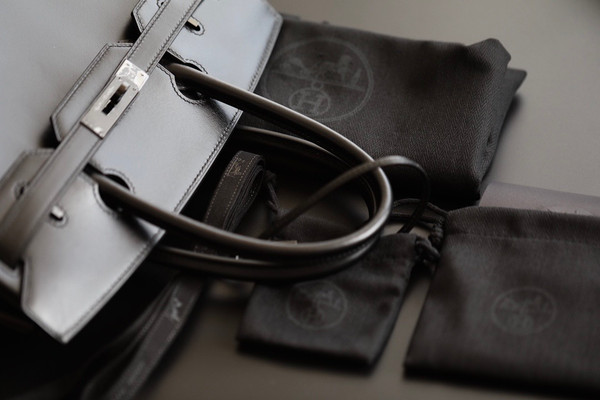 HERMÈS LIMITED EDITION BLACK CALF BOX LEATHER SO BLACK BIRKIN 30 WITH BLACK PVD HARDWARE