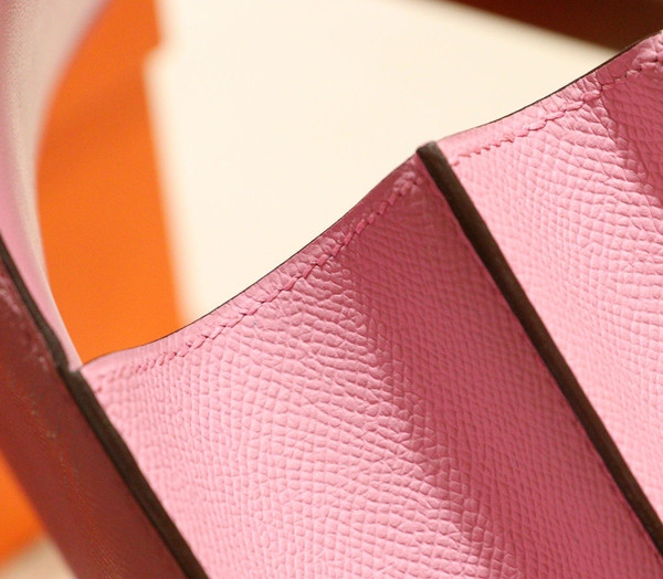 Hermes 1Q Rose Confetti  Constance 24 Epsom bag with Gold Hardwares