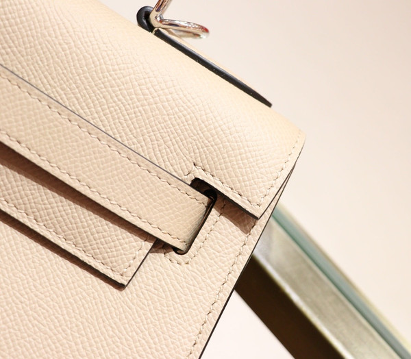 Hermès 31 Trench Kelly 28  Epsom Palladium Hardware