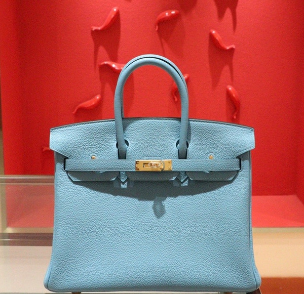 Hermes P3 Bleu Du Nord Birkin 25 cm Togo Gold Hardware