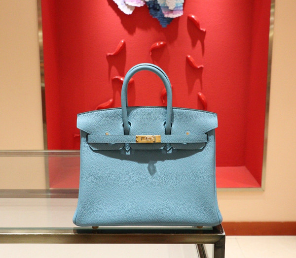 Hermes P3 Bleu Du Nord Birkin 25 cm Togo Gold Hardware