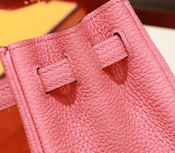 Hermes 8W ROSE AZALEE  Kelly 25 cm Epsom Gold Hardware