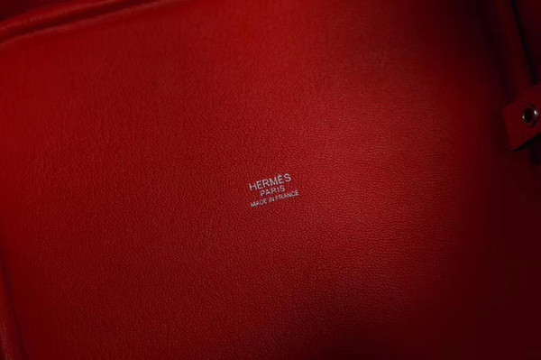 Hermes Red Vibrato Picotin Lock 18 Togo Leather Bag