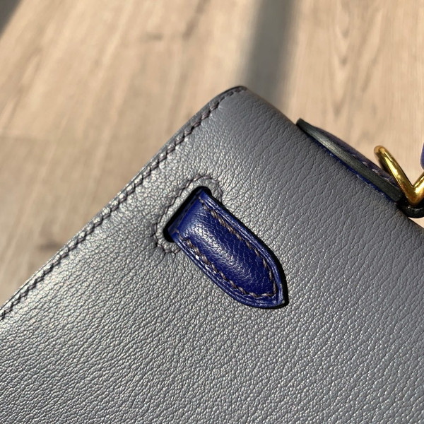 HERMÈS SPECIAL ORDER  KELLY 25CM SELLIER CHEVRE GOATSKIN GOLD HARDWARE