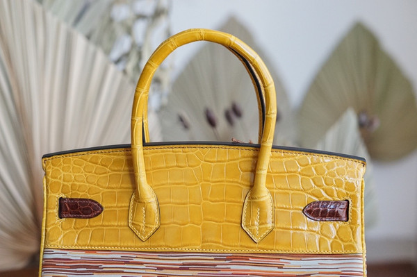 Hermes Niloticus Crocodile  Vibrato Leather BIRKIN 25CM Multiple color II