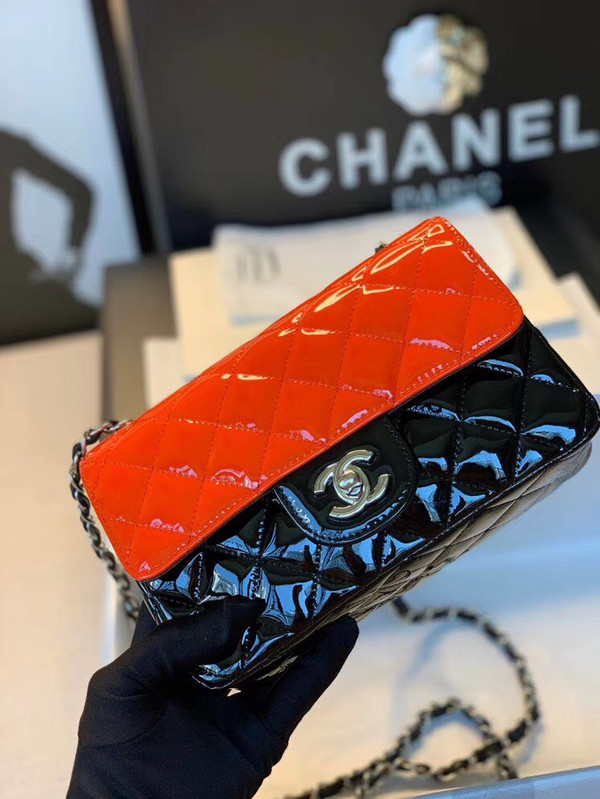Chanel Patent Classic Handbag