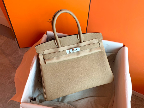 Hermès S2 Trench Birkin 30 cm Togo Leather Palladium Hardware