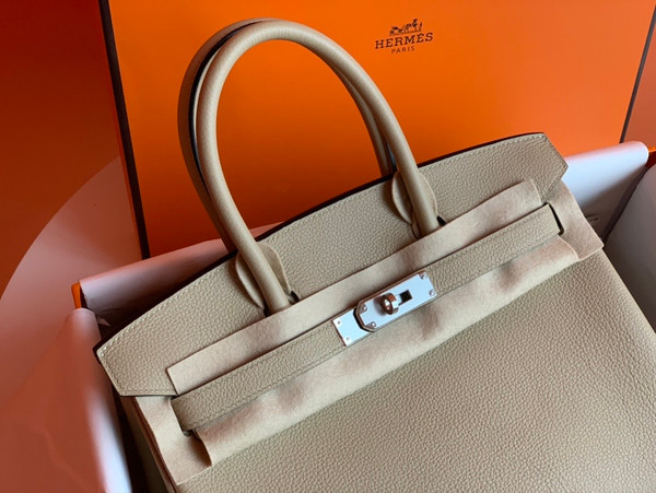 Hermès S2 Trench Birkin 30 cm Togo Leather Palladium Hardware