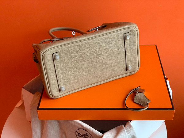 Hermès S2 Trench Birkin 30 cm Togo Leather Palladium Hardware