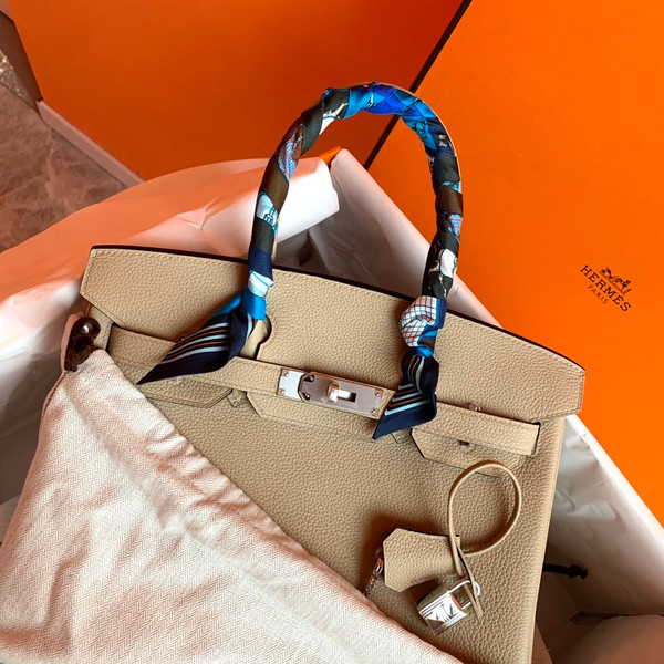 Hermès S2 Trench Birkin 30 cm Togo Leather Palladium Hardware