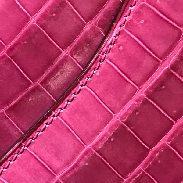 Hermes  T5 Rose Jaipur Constance 18 Crocodile Porosus