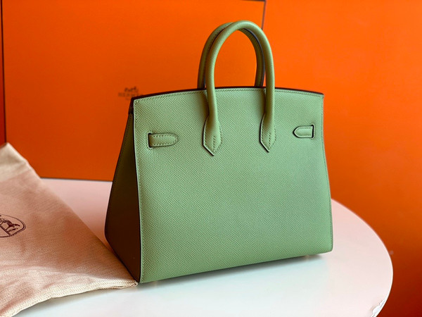 Hermes 3I Vert Criquet Birkin 25 cm Epsom Gold Hardware