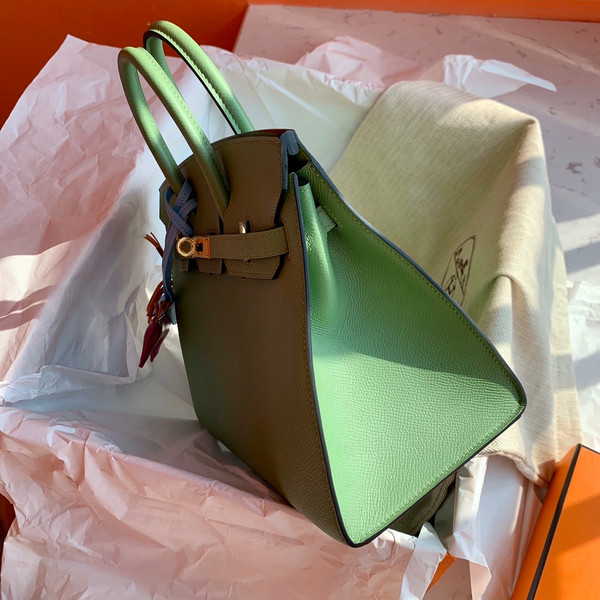 Hermes 3I Vert Criquet Birkin 25 cm Epsom Gold Hardware