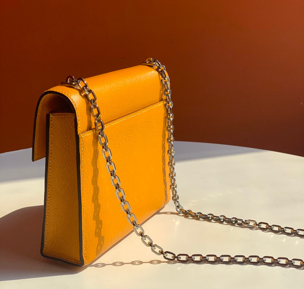 Hermès 9D Amber Verrou 21 Bag