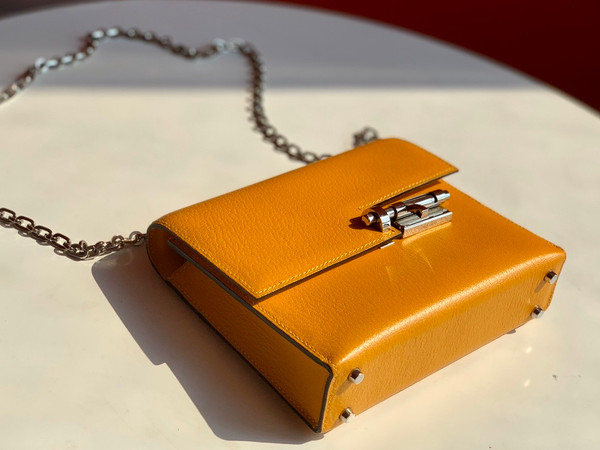 Hermès 9D Amber Verrou 21 Bag