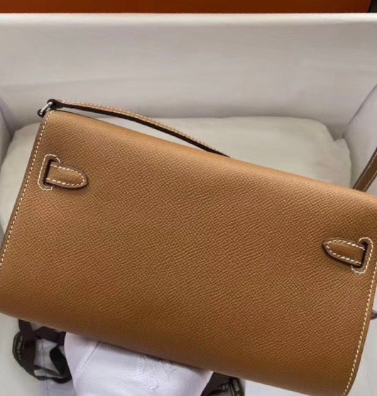 Hermes Kelly Wallet to Go Gold EPSOM PHW