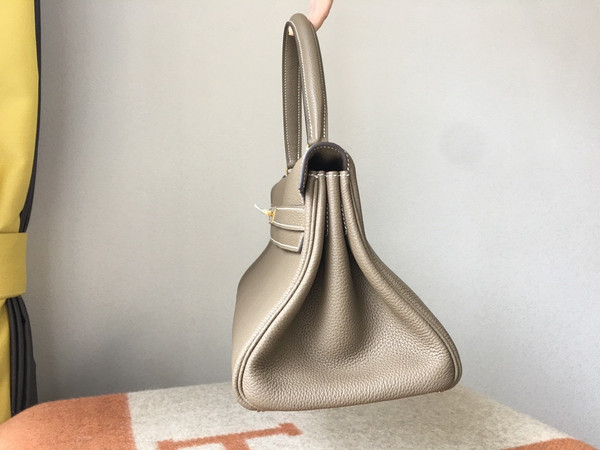 HERMÈS  Shoulder Kelly CK18 Gris tourterelle