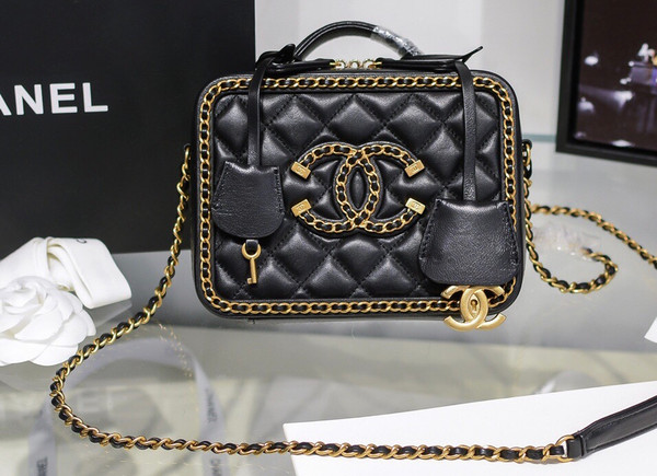 Chanel Small Vanity Case Black