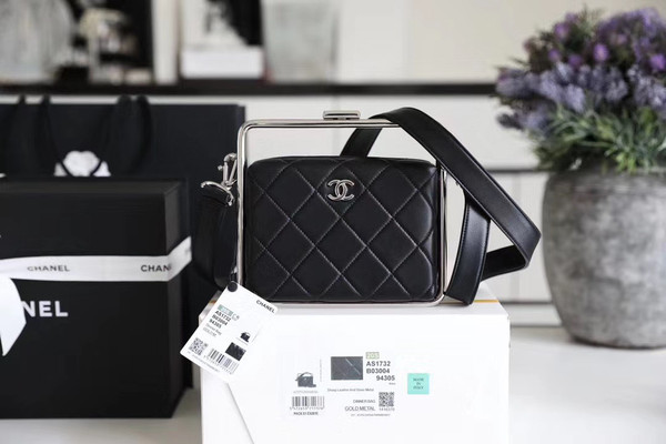 Chanel Lambskin Black Clutch