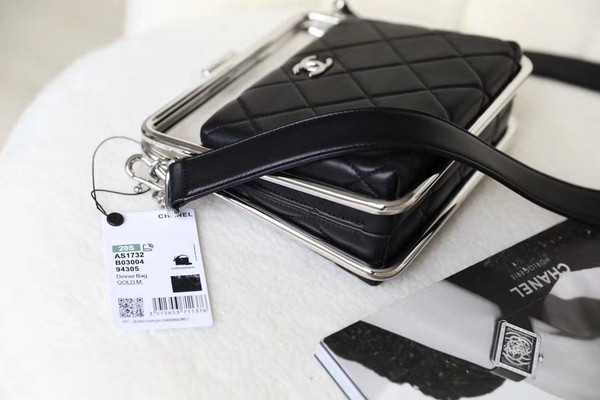 Chanel Lambskin Black Clutch