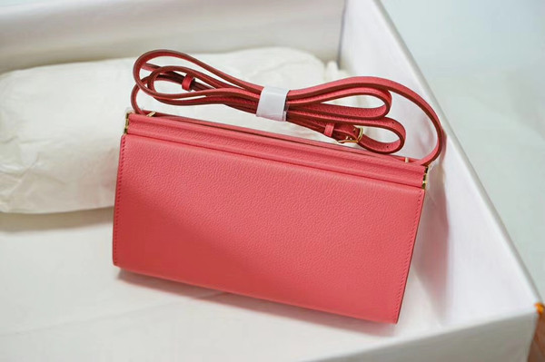 Hermes Clic-H 21 bag 8W Rose Azalee Evercolor calfskin  with Gold hardwares