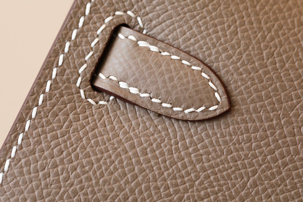 Hermes Kelly Wallet to Go Etoupe EPSOM PHW