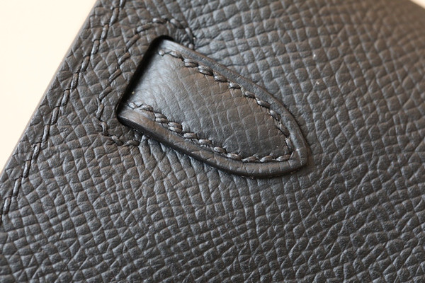 Hermes Kelly Wallet to Go Black EPSOM GHW