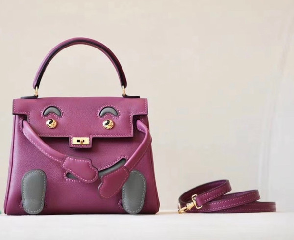 Hermes Quelle Idole Kelly Doll Bag L3 Rose Pourpre Swift Gold Hardware