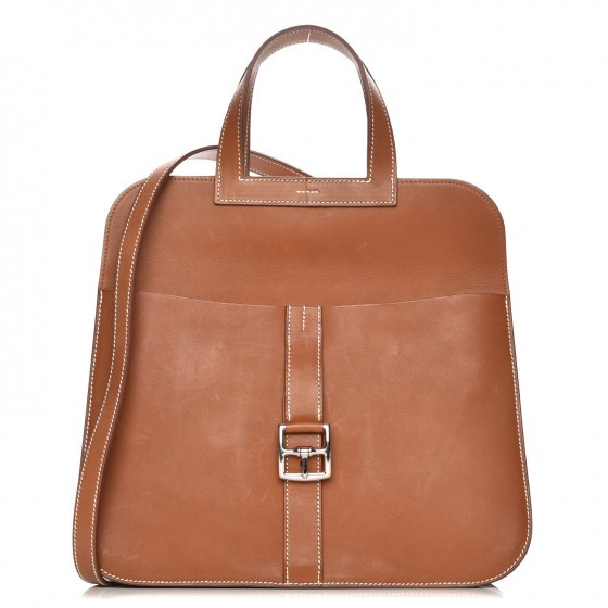 HERMES Barenia Halzan 31 Fauve Potiron