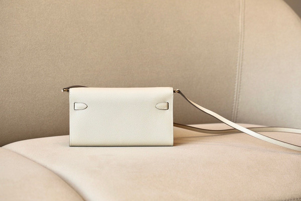 Hermes Kelly Wallet to Go Craie EPSOM GHW