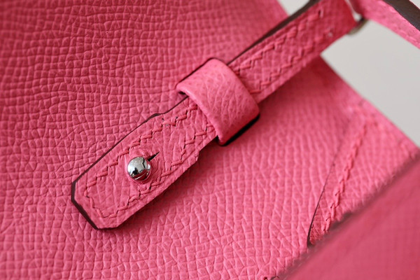 Hermes Kelly Wallet to Go U5 Rose Lipstick EPSOM PHW